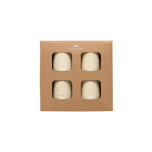 Set 4 Round Ceramic Napkin Rings Napkin Ring