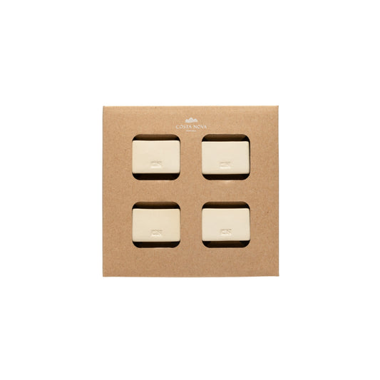 Set 4 Rectangular Ceramic Napkin Rings Napkin Ring