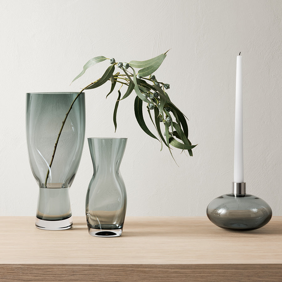 Squeeze Blue/Gray Vase Small
