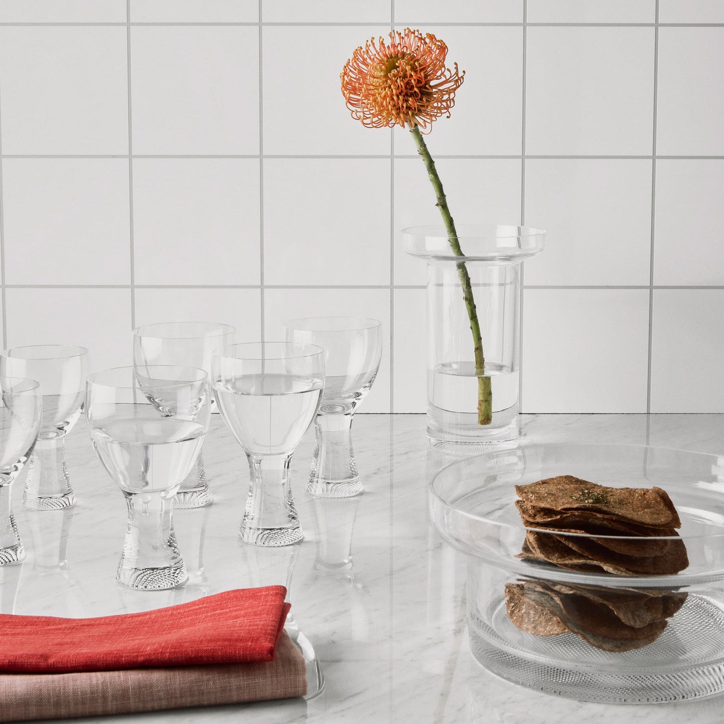 Limelight Vase Clear Tall