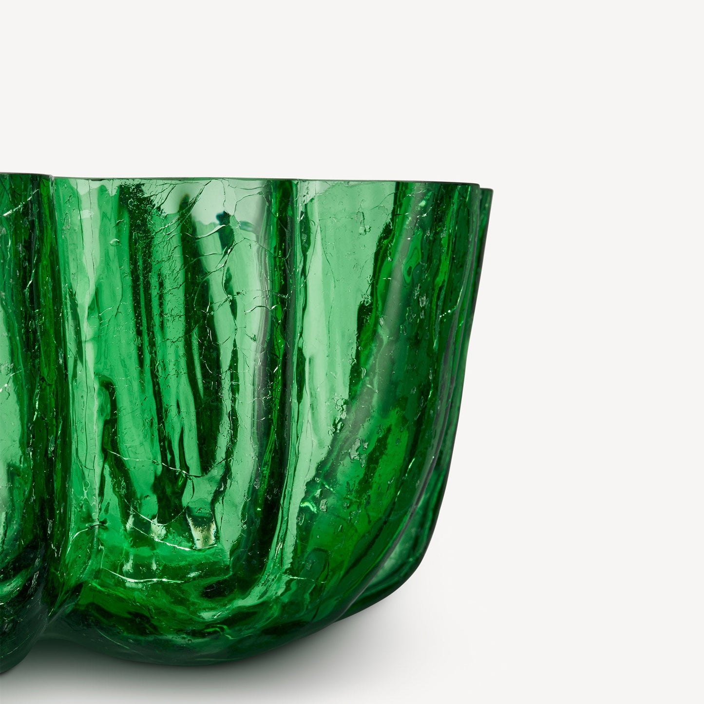 Crackle Bowl Green