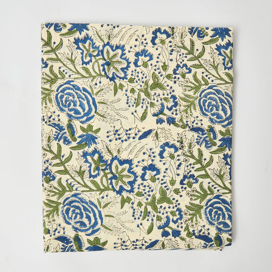 Blue and Green Woodland Bloom Tablecloth