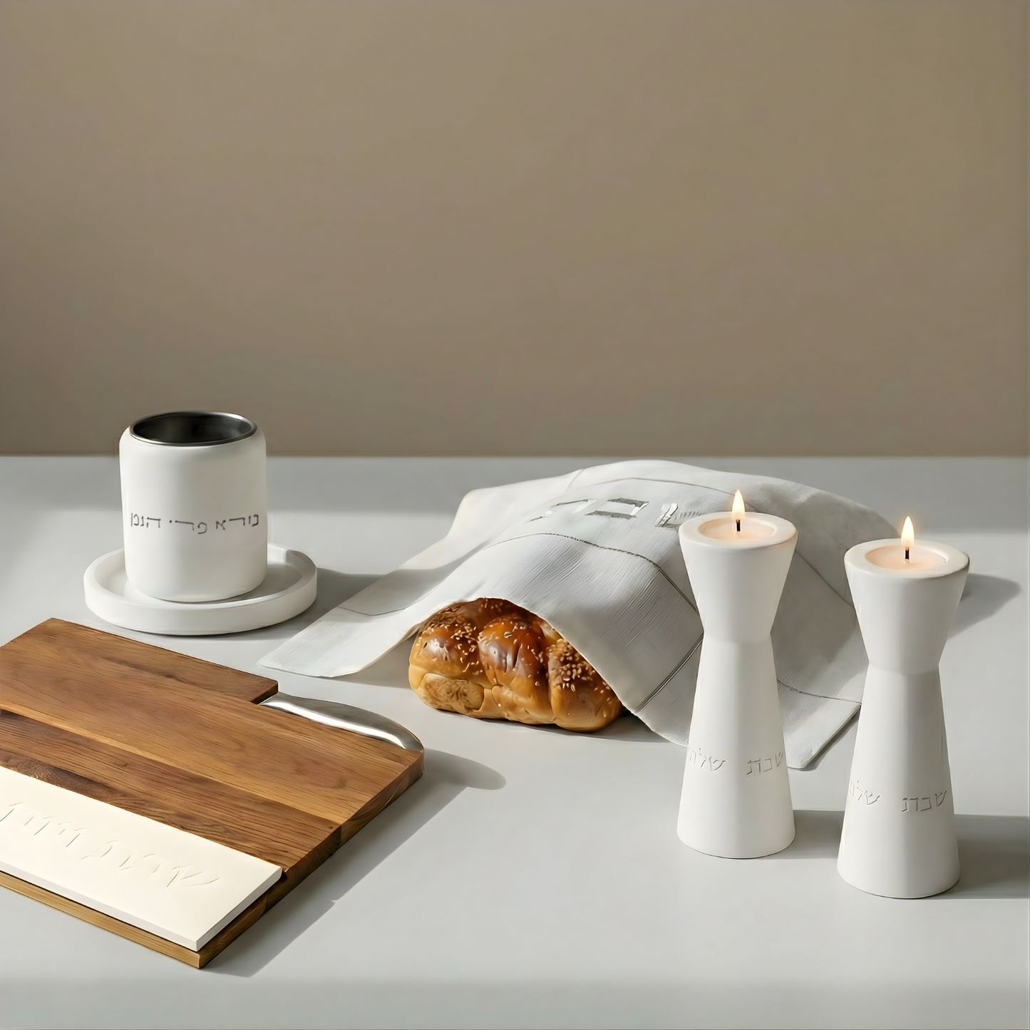 Luxury Handcrafted Judaica Home Decor Set – City Spirit Series