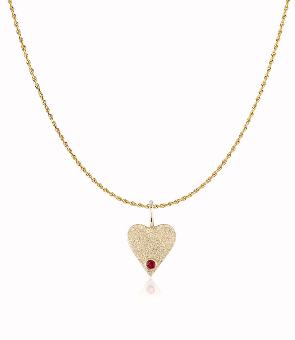 Adore Heart Birthstone Charm