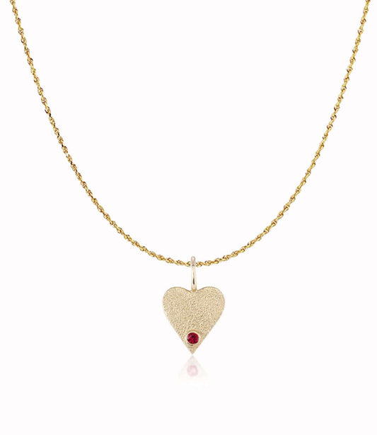 Adore Heart Birthstone Charm