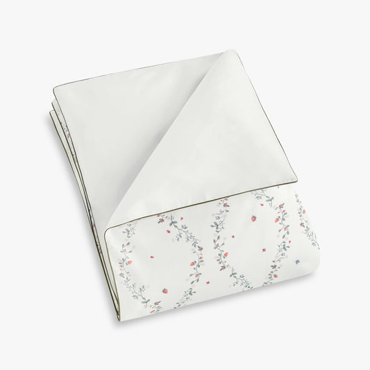 Botanical Berries Baby Duvet - Ivory