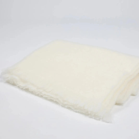 Mantas Ezcaray Cashmere Blanket- Bebe Cream