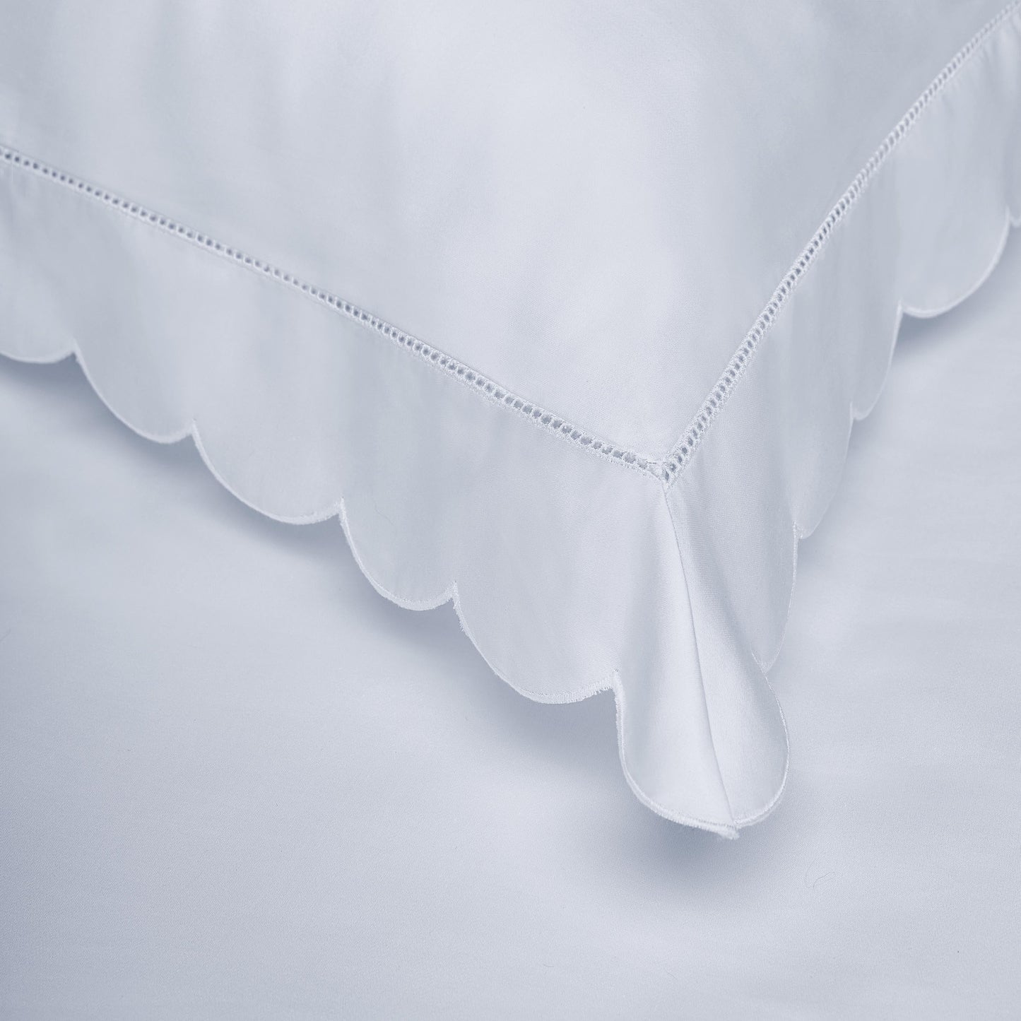 Scalloped Starlight Toddler Pillow - Blue