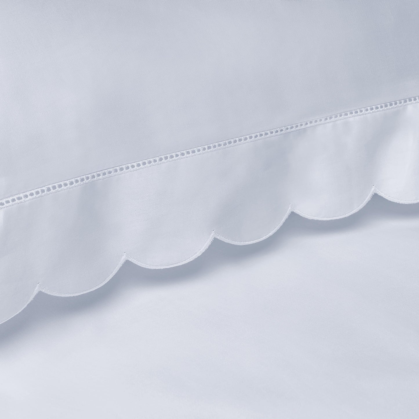 Scalloped Starlight Toddler Pillow - Blue