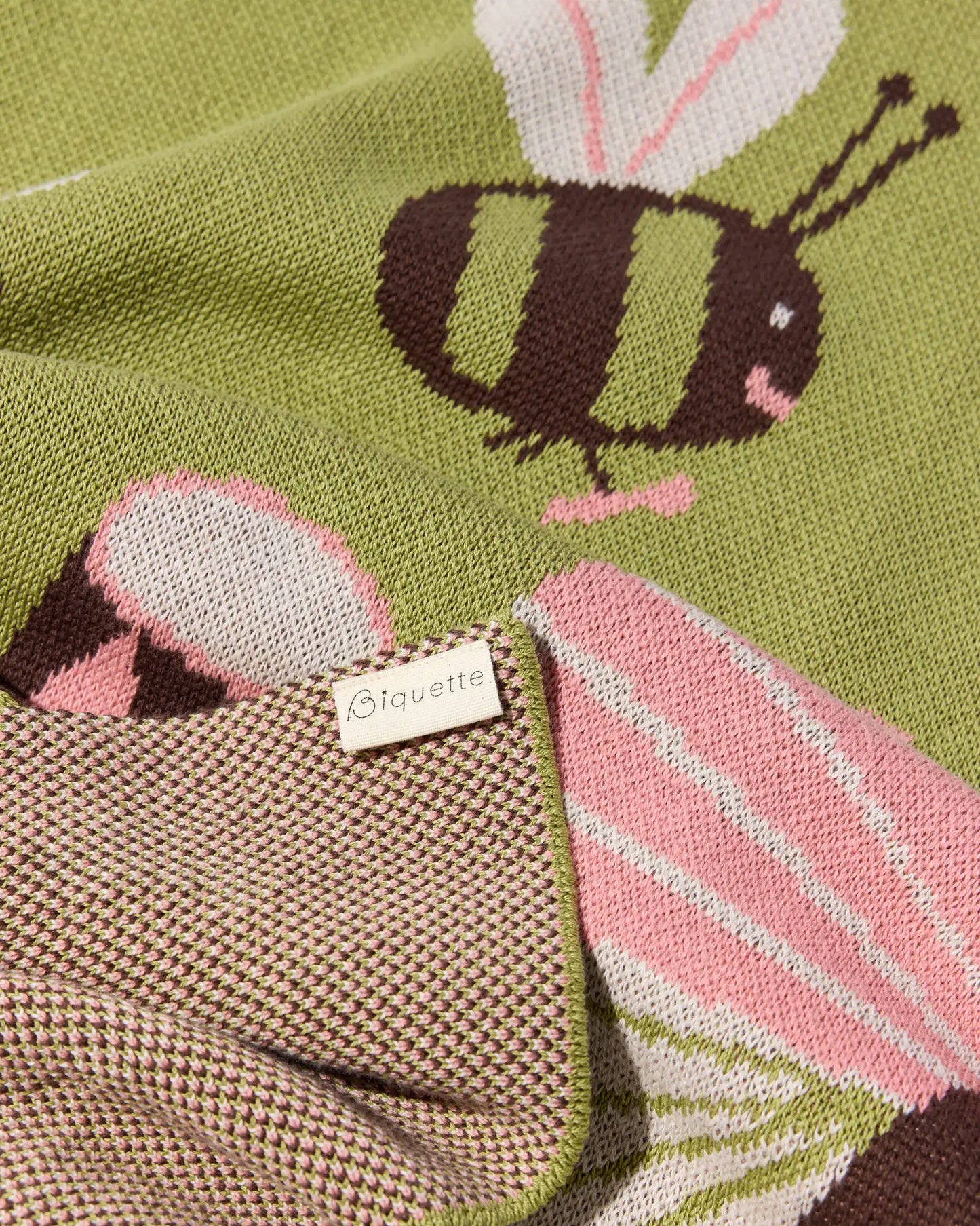 Bug Band Knit Mini Blanket