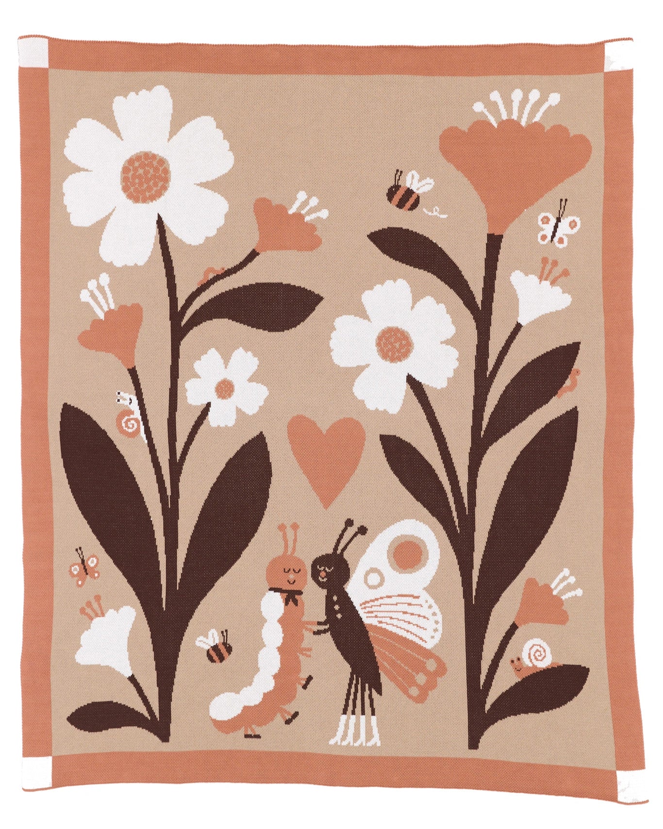 Bugs in Love Knit Blanket