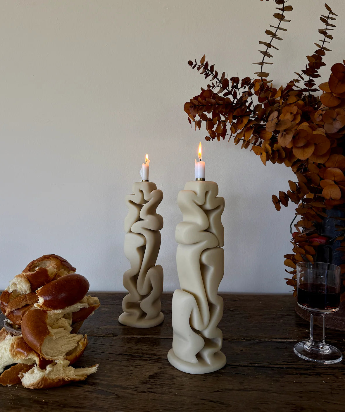 Cream Colored Candlesticks