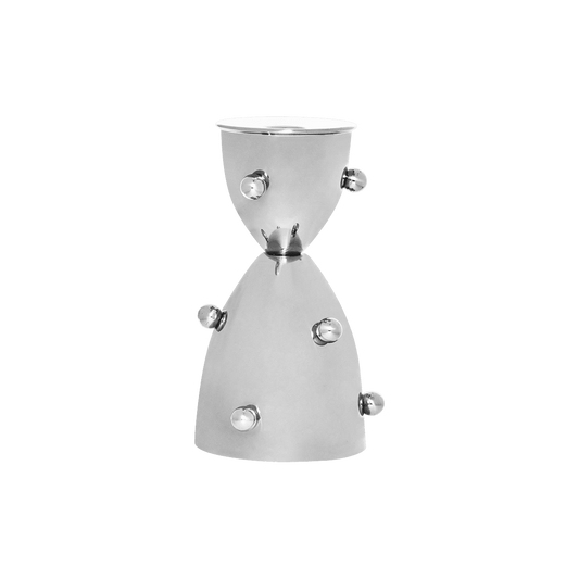 Candlestick Holder Esferas Silver Medium