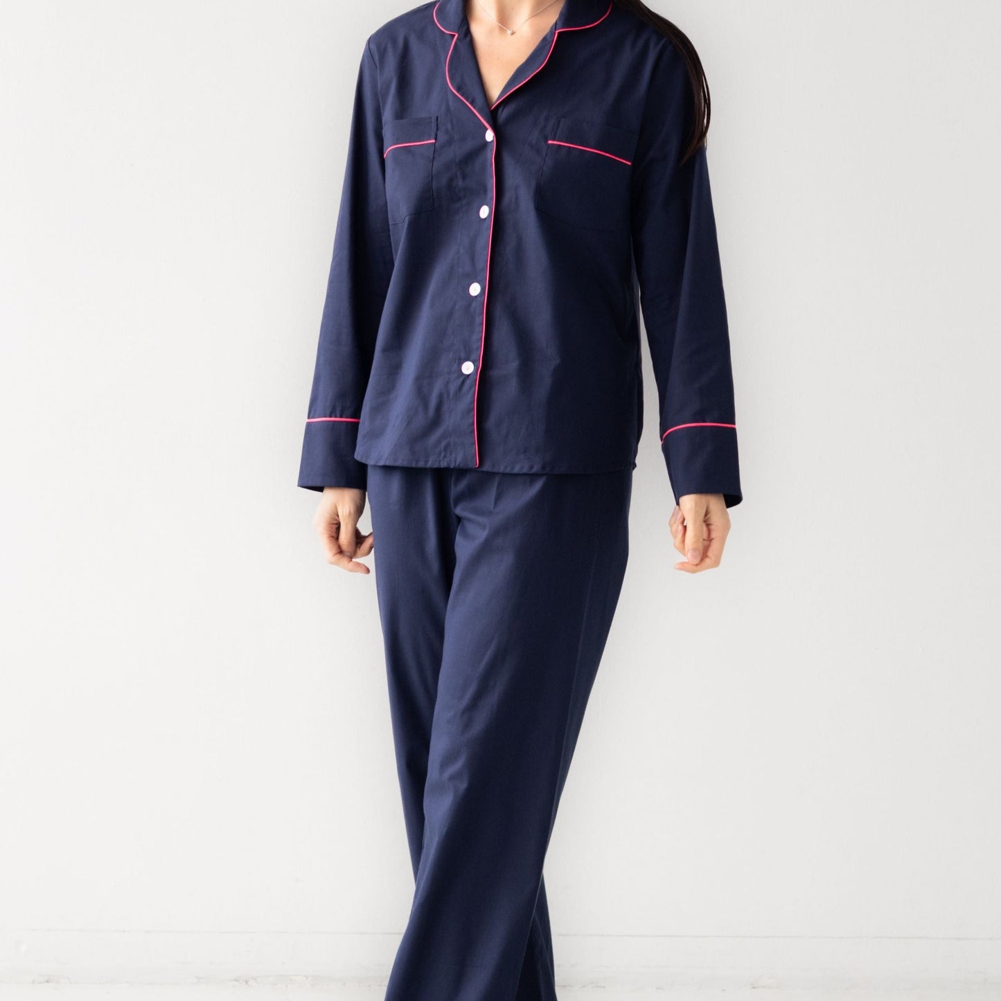 Classic Woven Cotton Pajama Set