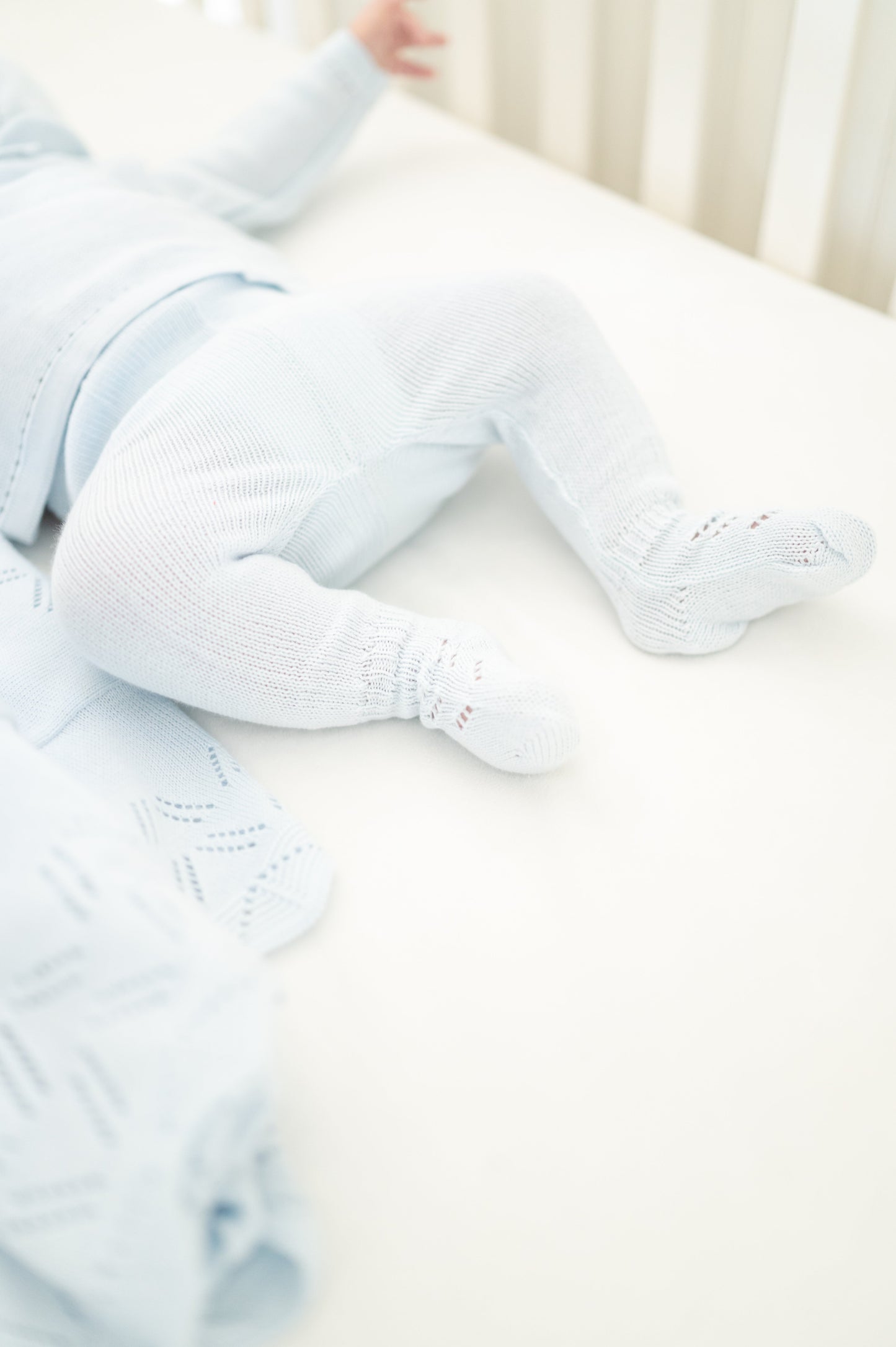 Knit Baby Sweater & Stockings Set