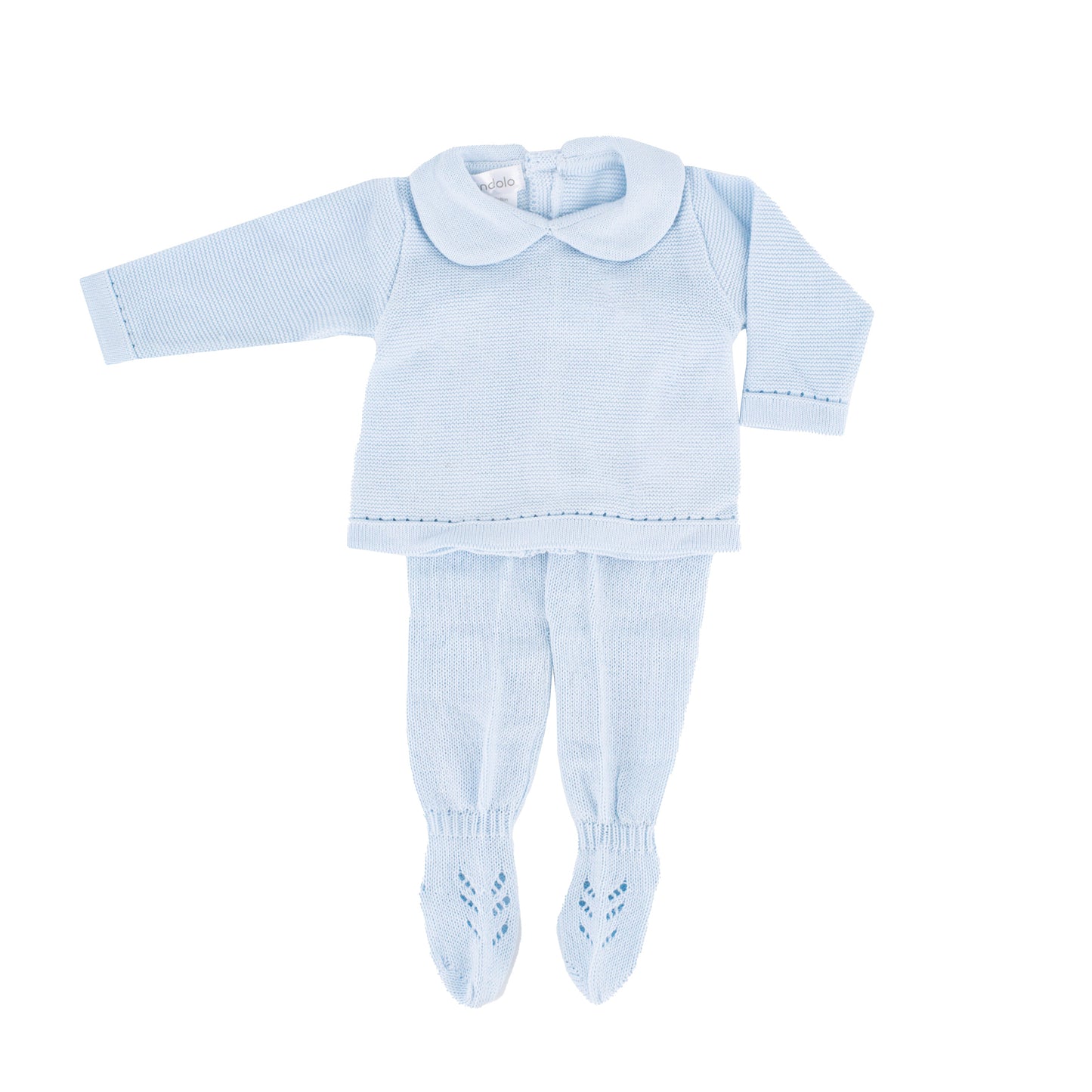 Knit Baby Sweater & Stockings Set