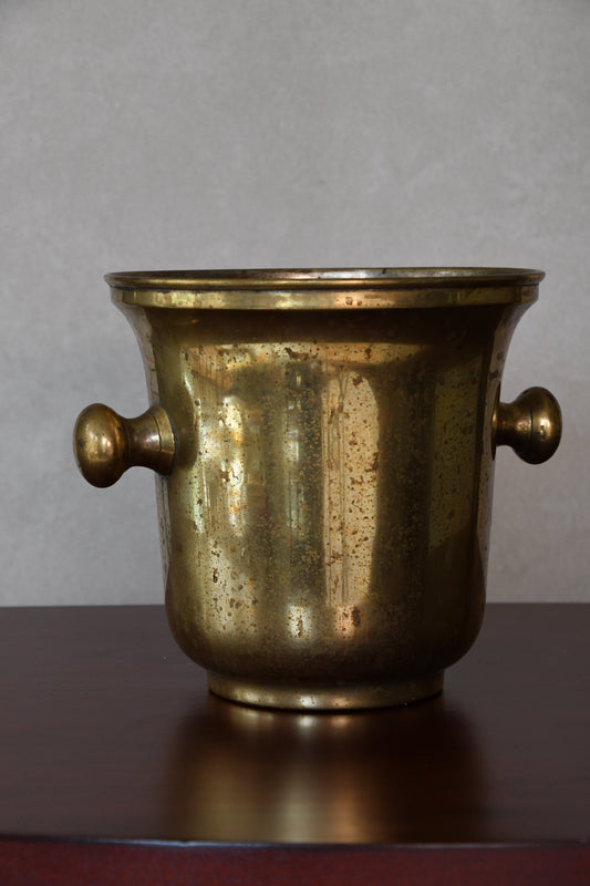 Antique French Brass Wine Cooler
