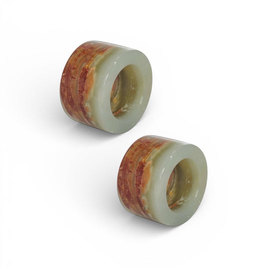 Green Napkin Rings  (Set of 2)