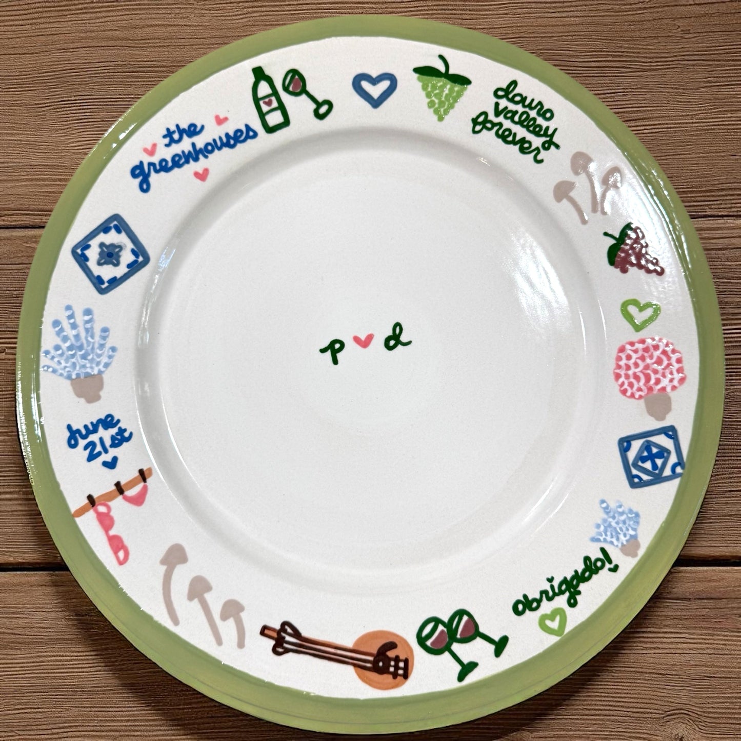 Hand-painted Custom Doodle Platter