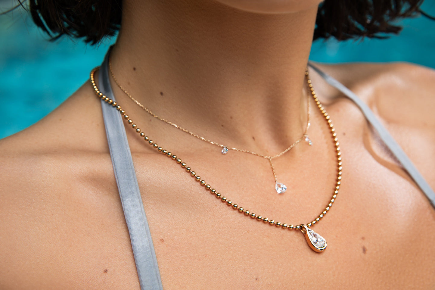 Droplet Pendant Necklace