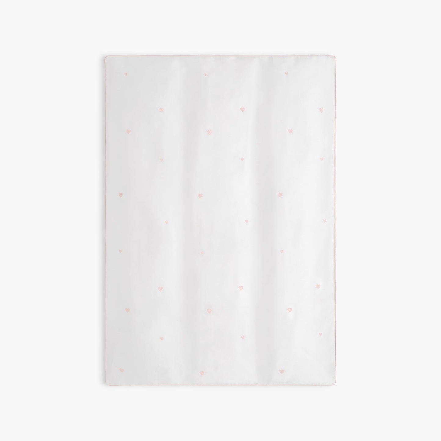 Embroidered Hearts Baby Duvet - Pink