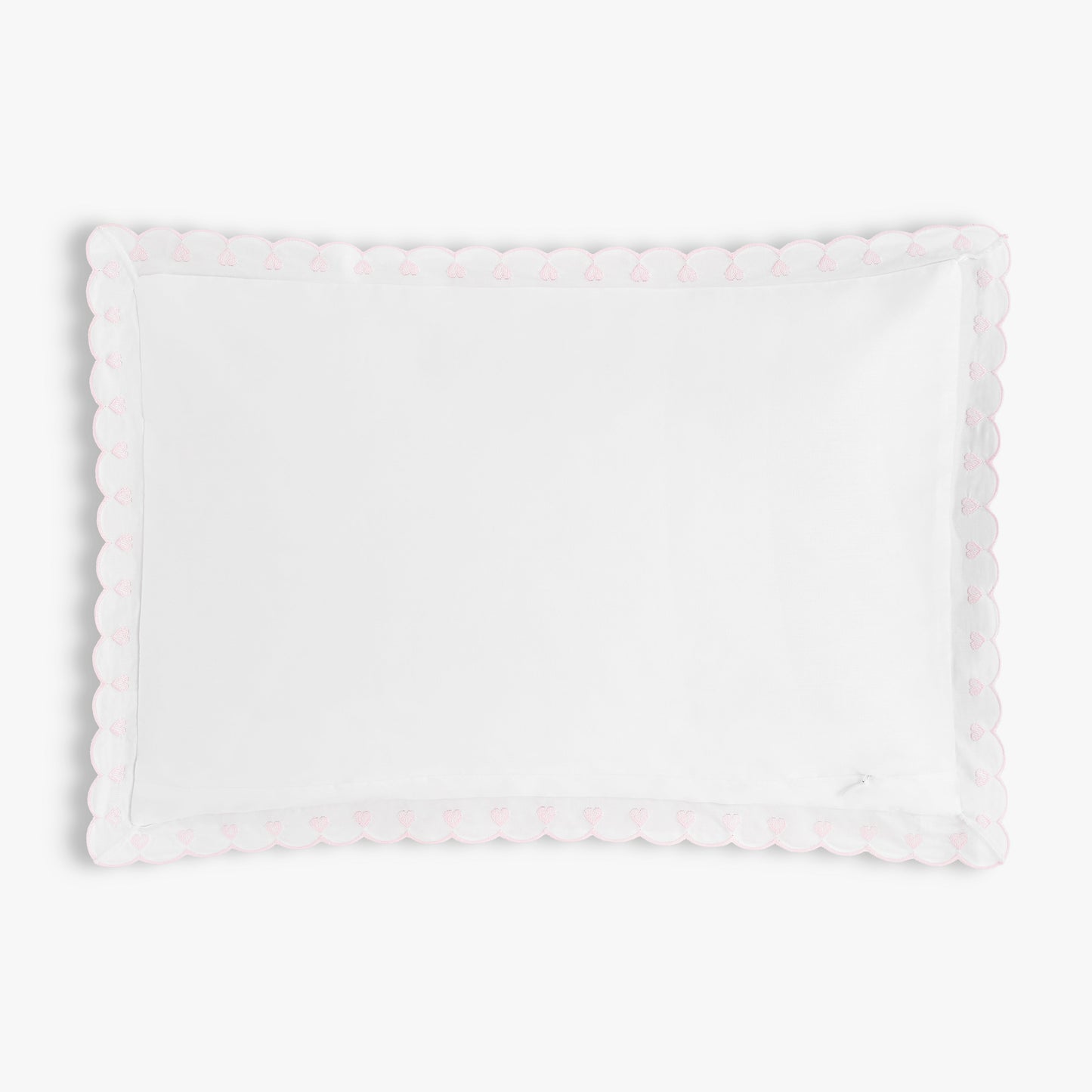 Embroidered Hearts Toddler Pillow - Pink