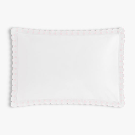 Embroidered Hearts Toddler Pillow - Pink