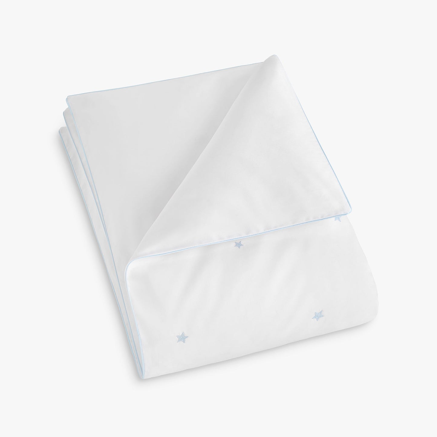 Embroidered Stars Baby Duvet - Blue