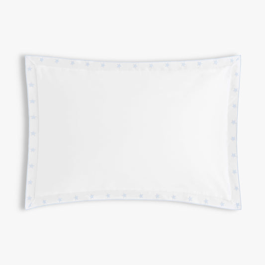 Embroidered Stars Toddler Pillow - Blue