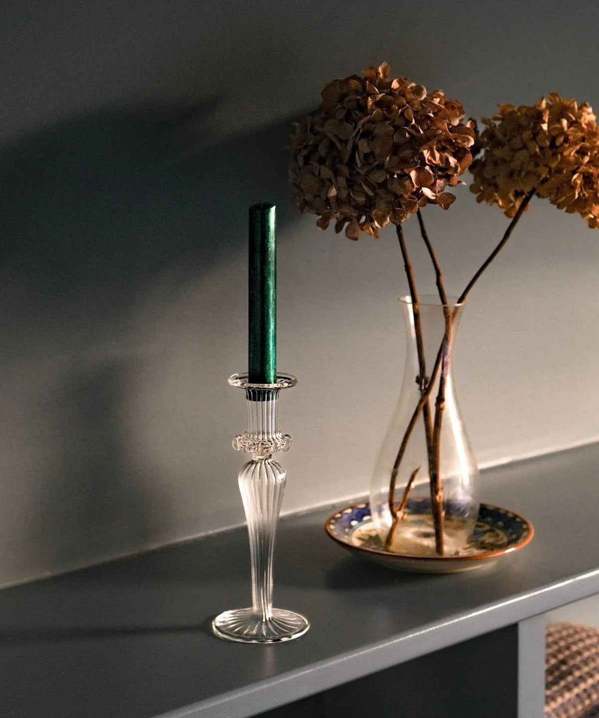 Esna Glass Candle Holder