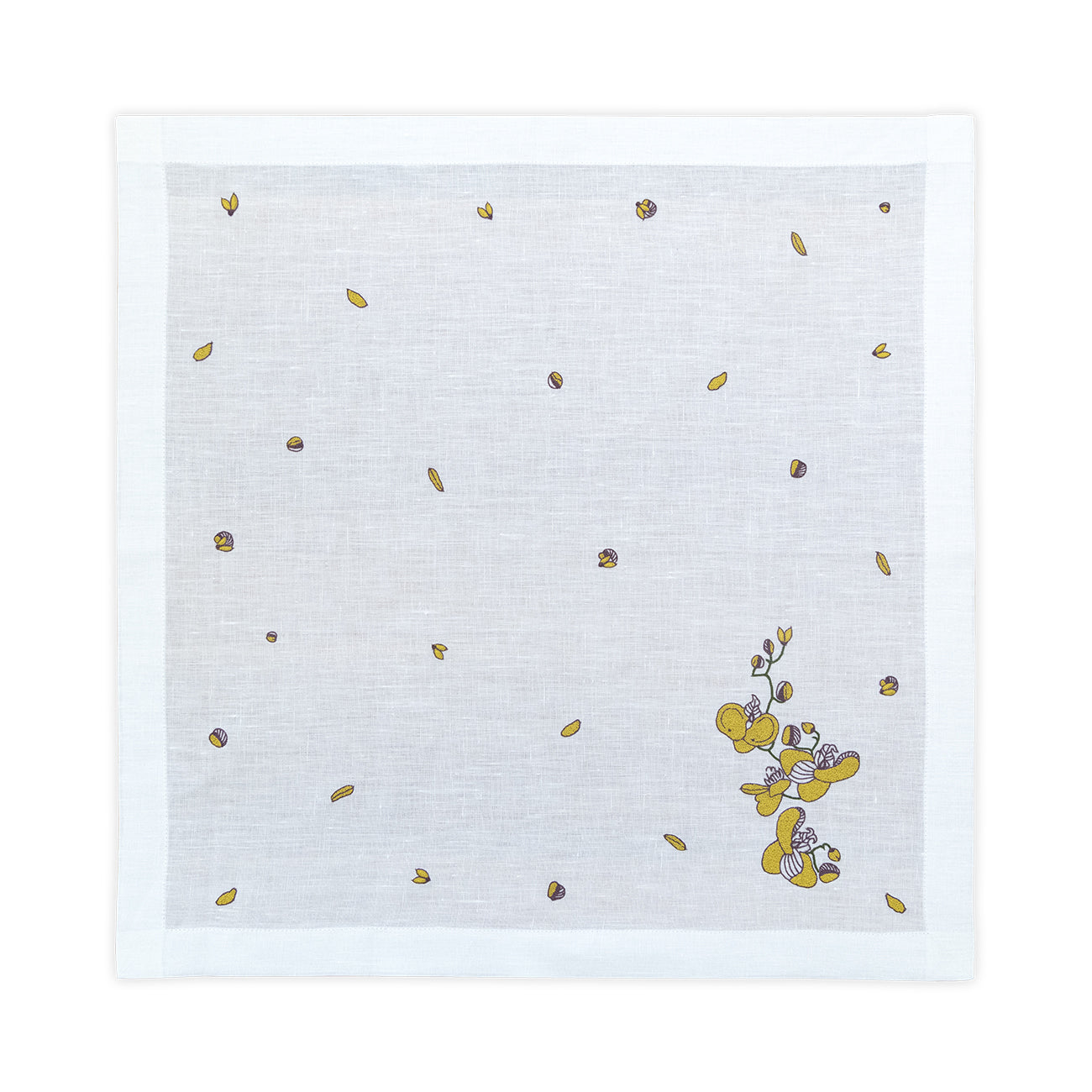 Hand Embroidered Vintage Floral Napkins 18" x 18" (Set of 4)