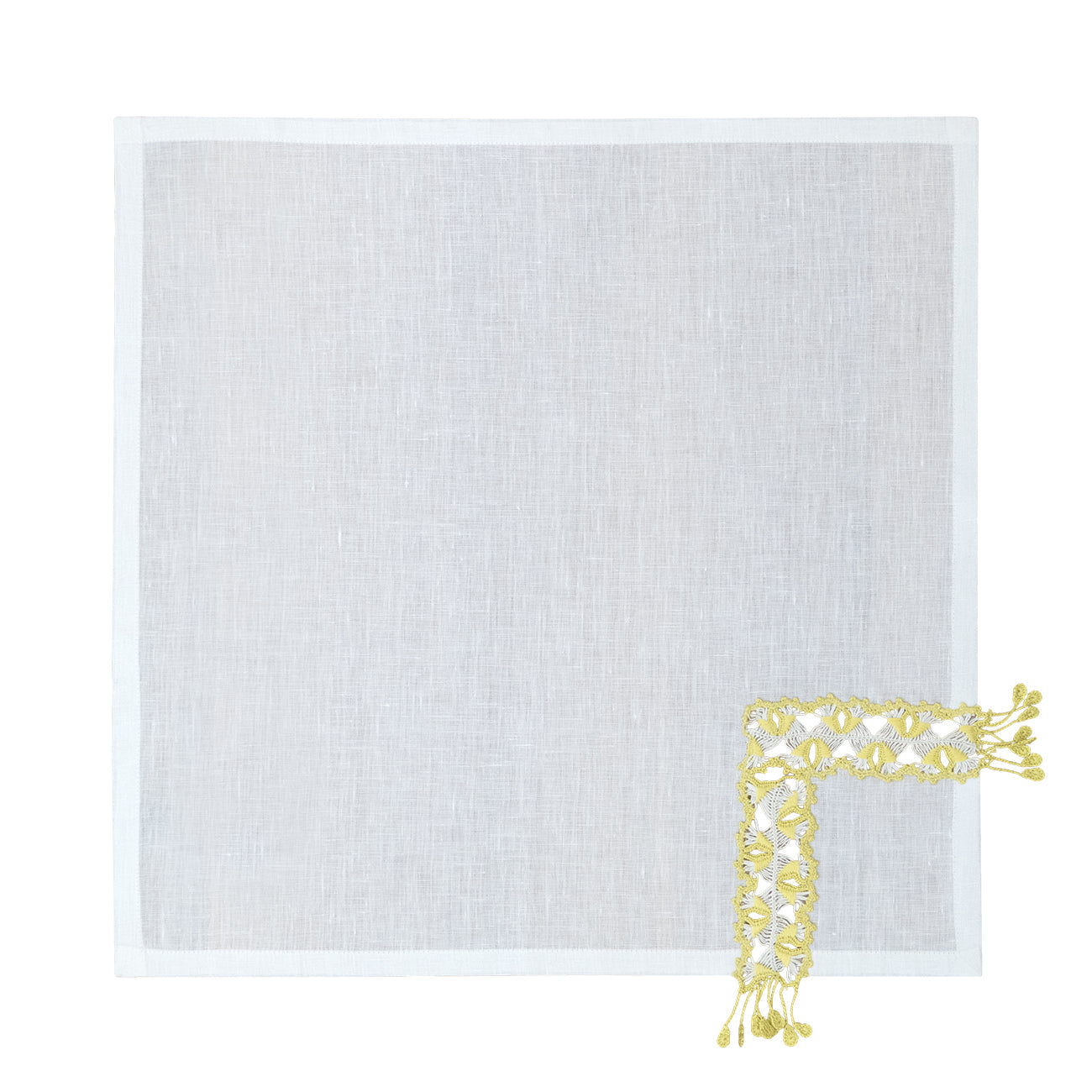 Hand Crochet Napkins 18" x 18" (Set of 4)