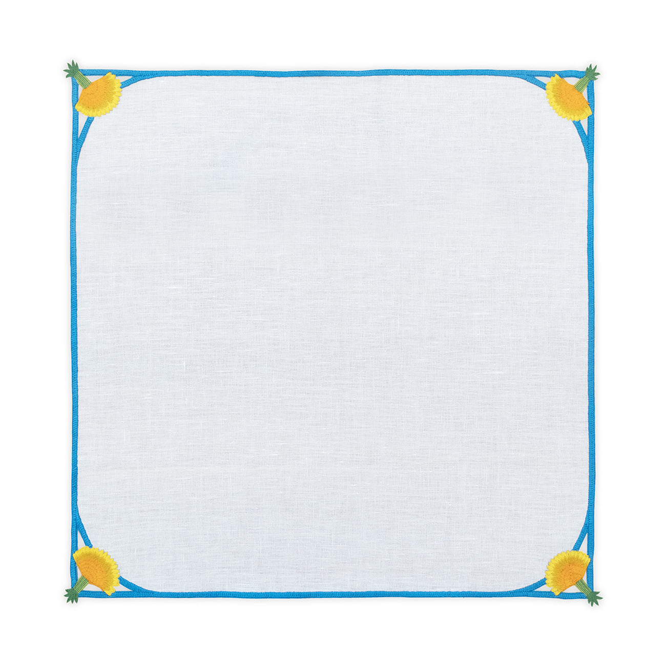 Hand Embroidered Heirloom Petals Napkins 18" x 18" (Set of 4)