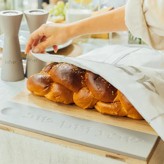 Butcher for Shabbat designed from natural concrete and a knife – Board & Blade series