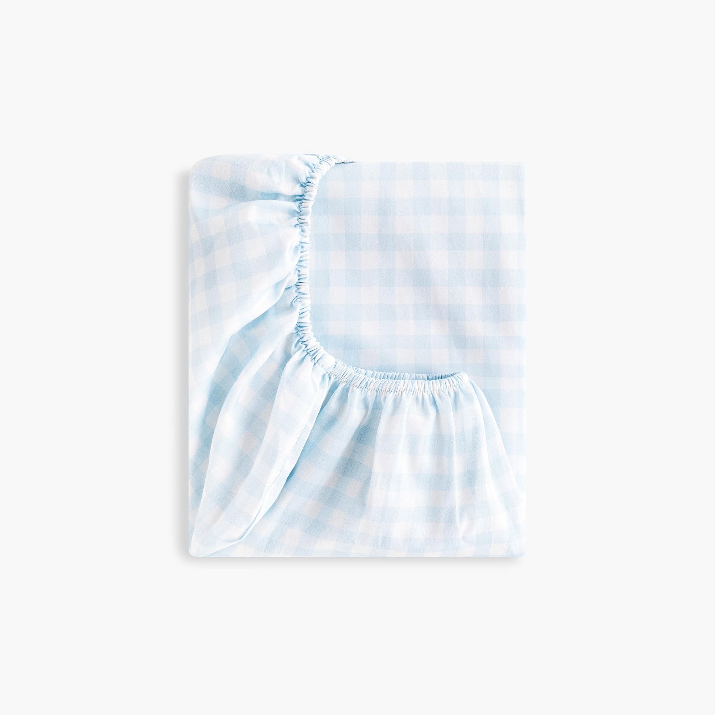 Picnic Gingham Crib Sheet - Blue