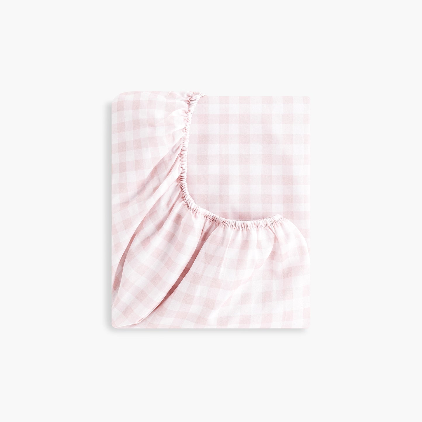Picnic Gingham Crib Sheet - Pink
