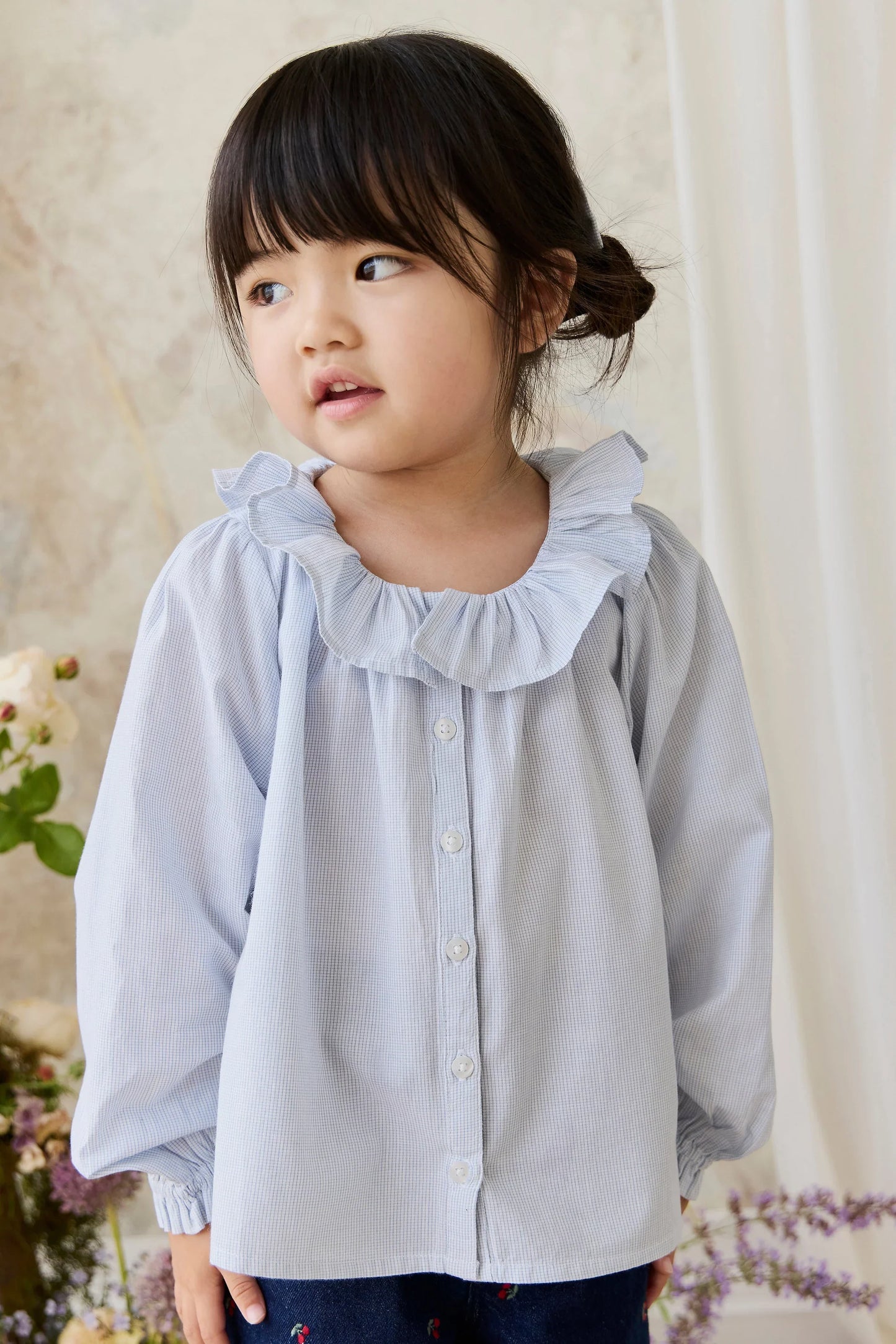 Gaelle Top in Petite Check