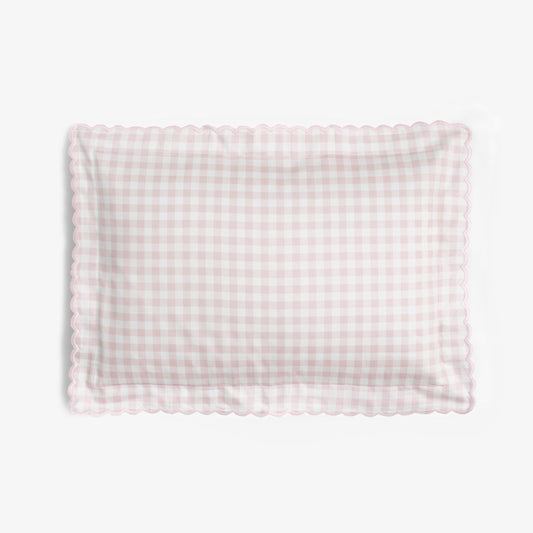 Picnic Gingham Toddler Pillow - Pink