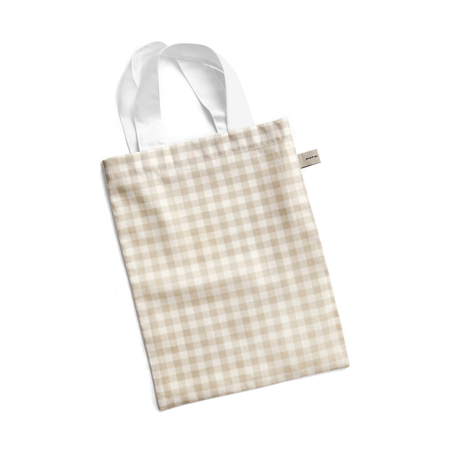 Picnic Gingham Toddler Pillow - Beige