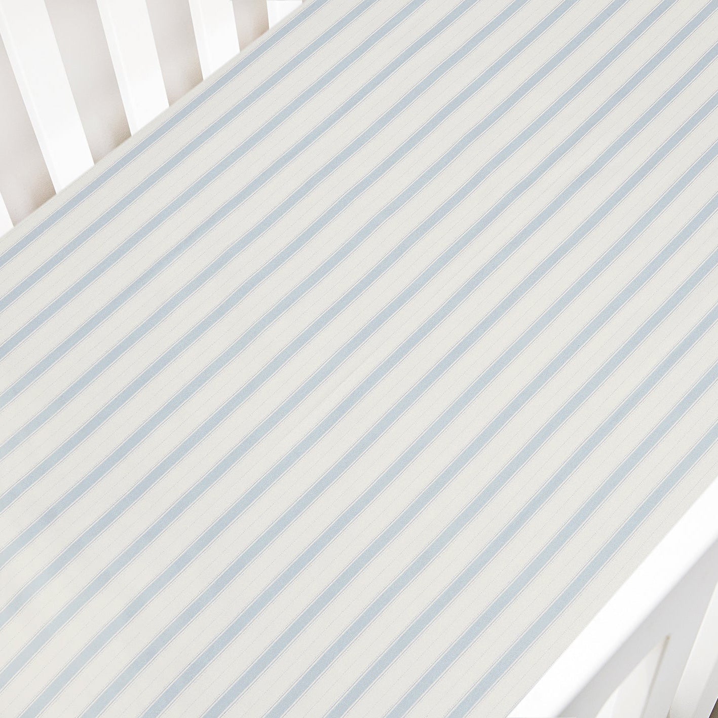 Seaside Stripes Crib Sheet - Ocean