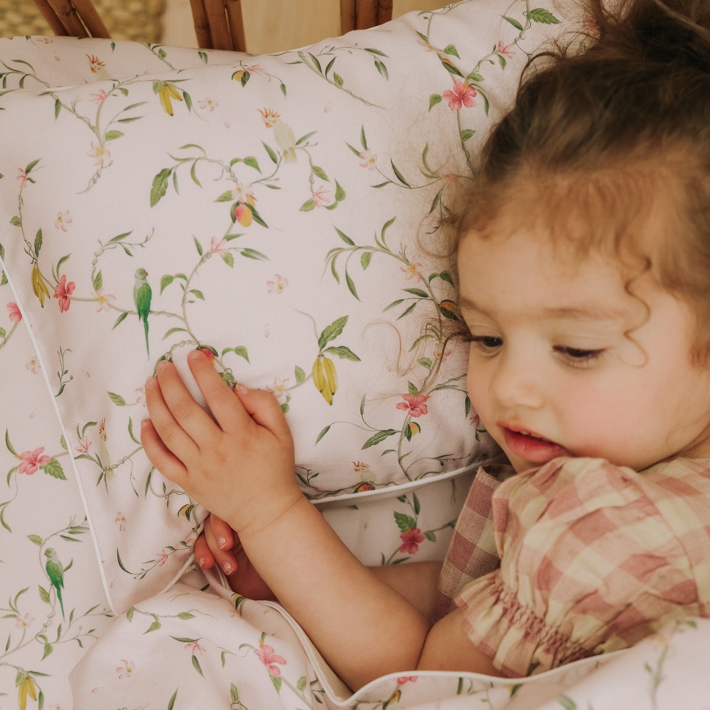Dreaming of Paradise Toddler Pillow - Ivory