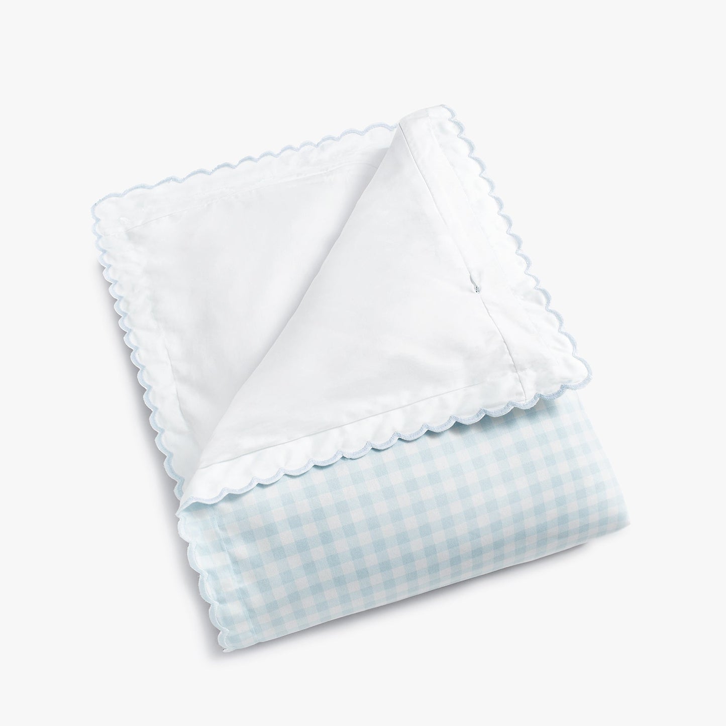Picnic Gingham Baby Duvet - Blue