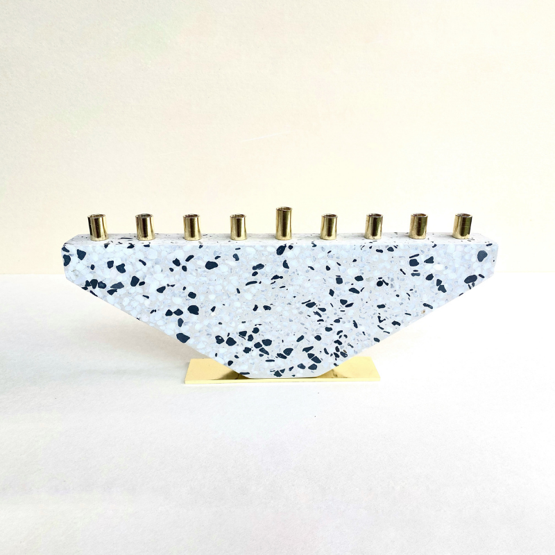 Modern Concrete Design for Hanukkah - Fancy Lady Series