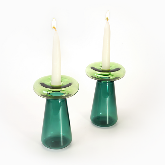 Mushroom Candlesticks (Glass)