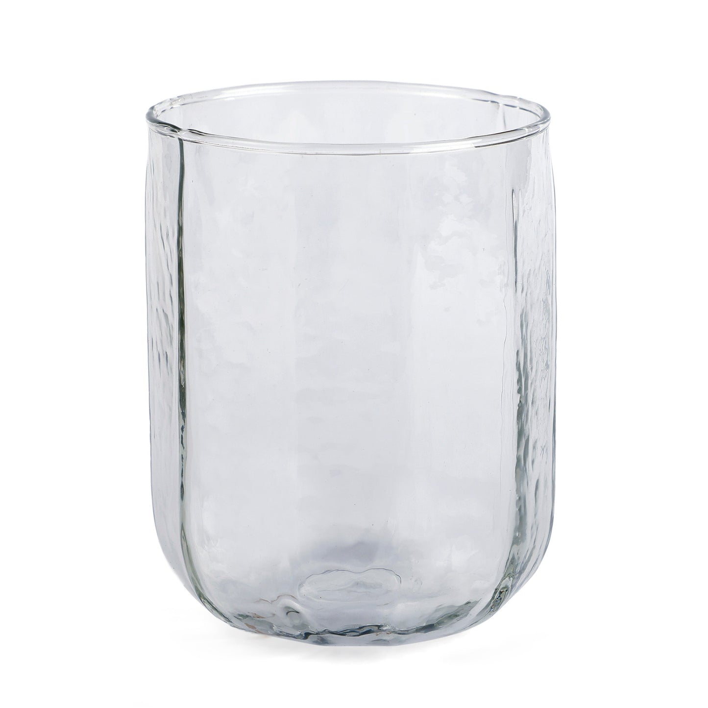 Casa Amarosa Hammered Water Glass- Clear