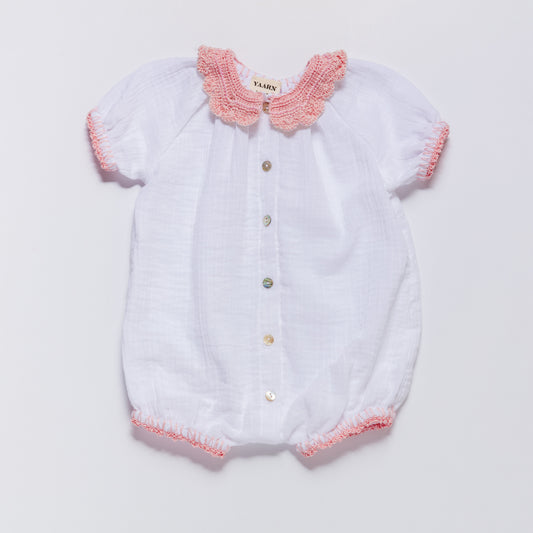 Phoebe Romper in Cotton Candy