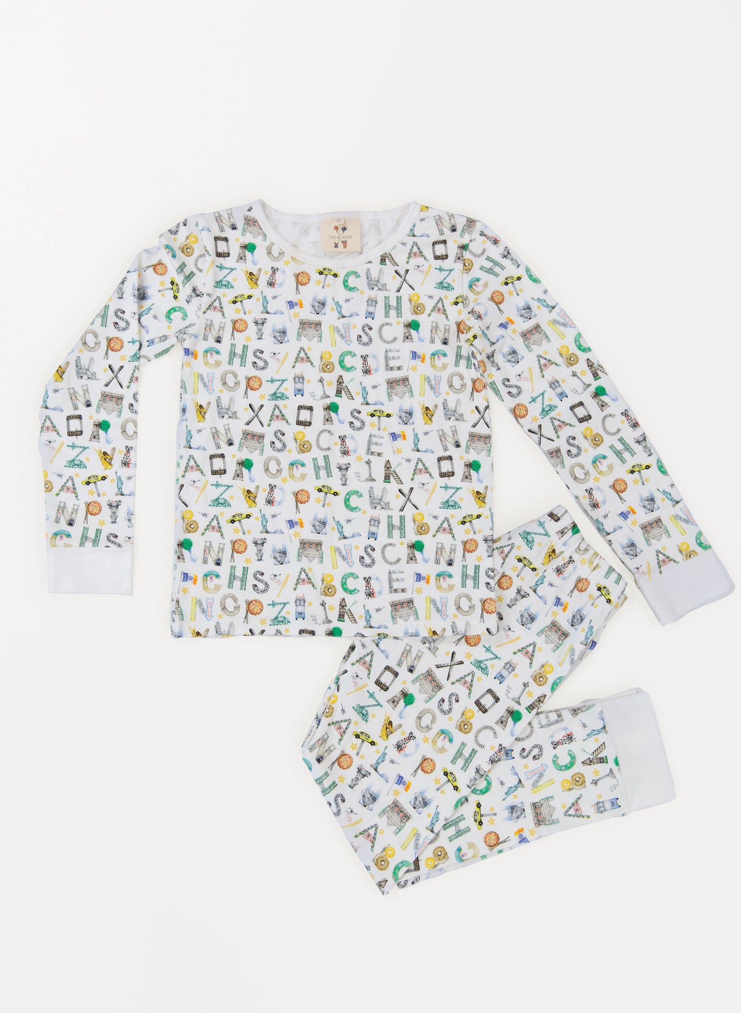 Two Piece Pajamas - NYC Alphabet Soup