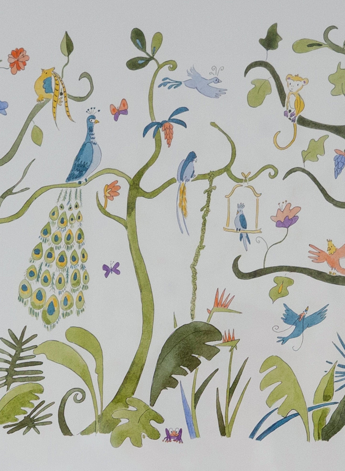 Art Print - Tropical Chinoiserie - Framed