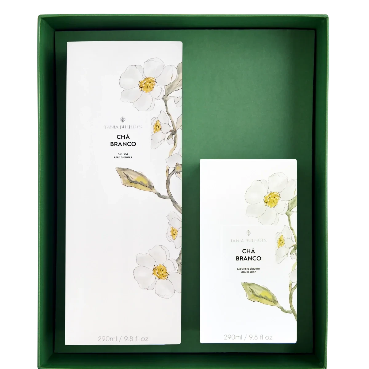 Kit Cha Branco Reed Diffuser & Liquid Soap (set of 2)