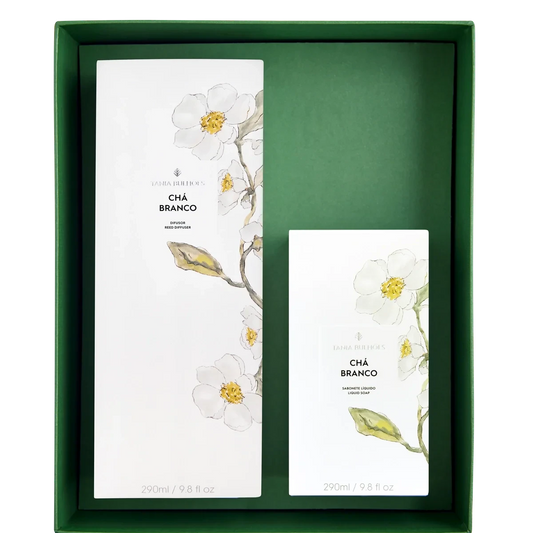 Kit Cha Branco Reed Diffuser & Liquid Soap (set of 2)